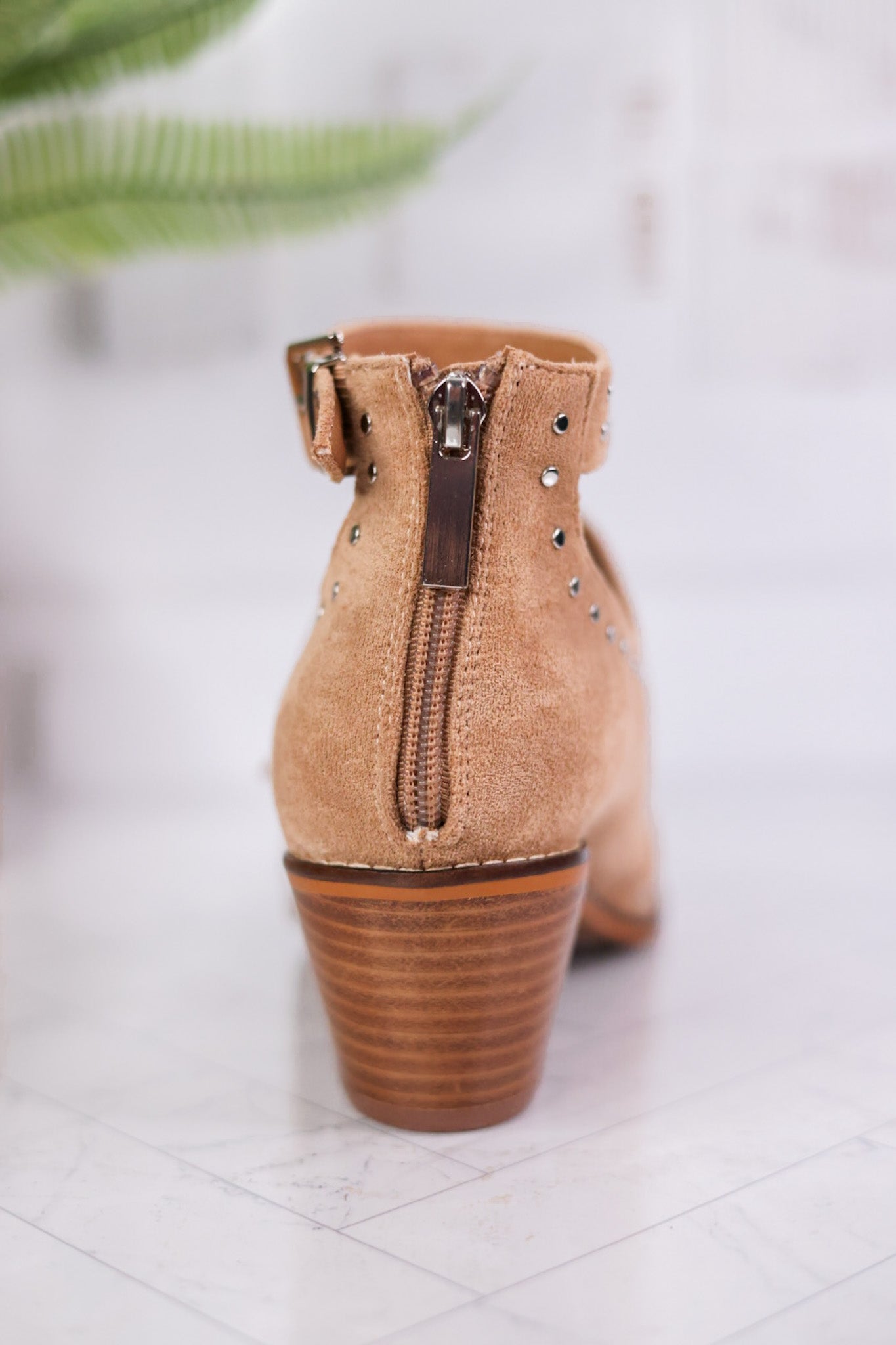 Sand Suede Corky Cackle Adjustable Buckle Shoes - Whiskey Skies - CORKYS FOOTWEAR