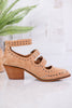 Sand Suede Corky Cackle Adjustable Buckle Shoes - Whiskey Skies - CORKYS FOOTWEAR