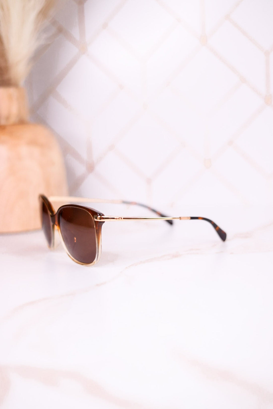 Sandela Sunglasses In Cappucino Fade - Whiskey Skies - TOMS