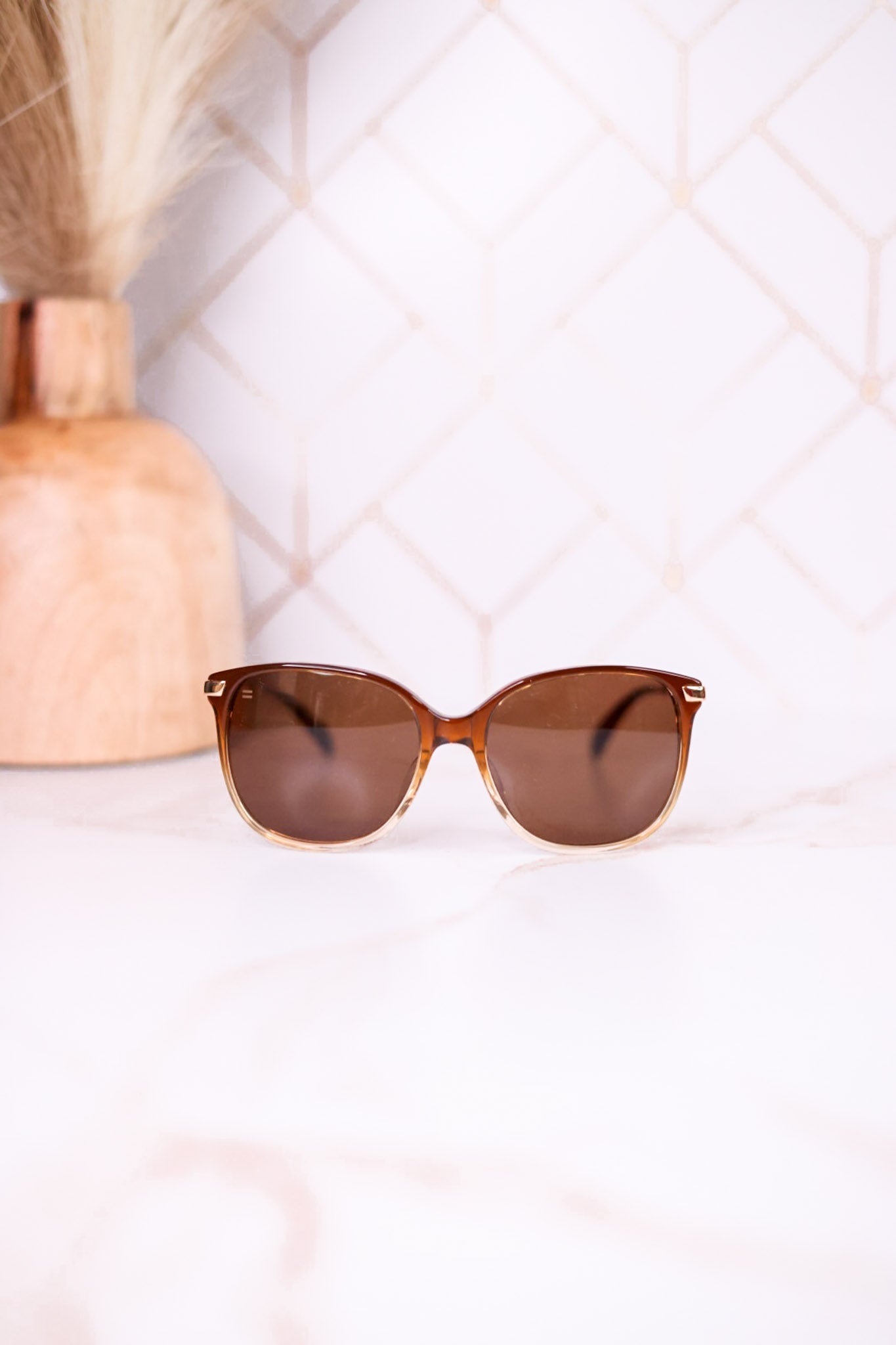 Sandela Sunglasses In Cappucino Fade - Whiskey Skies - TOMS