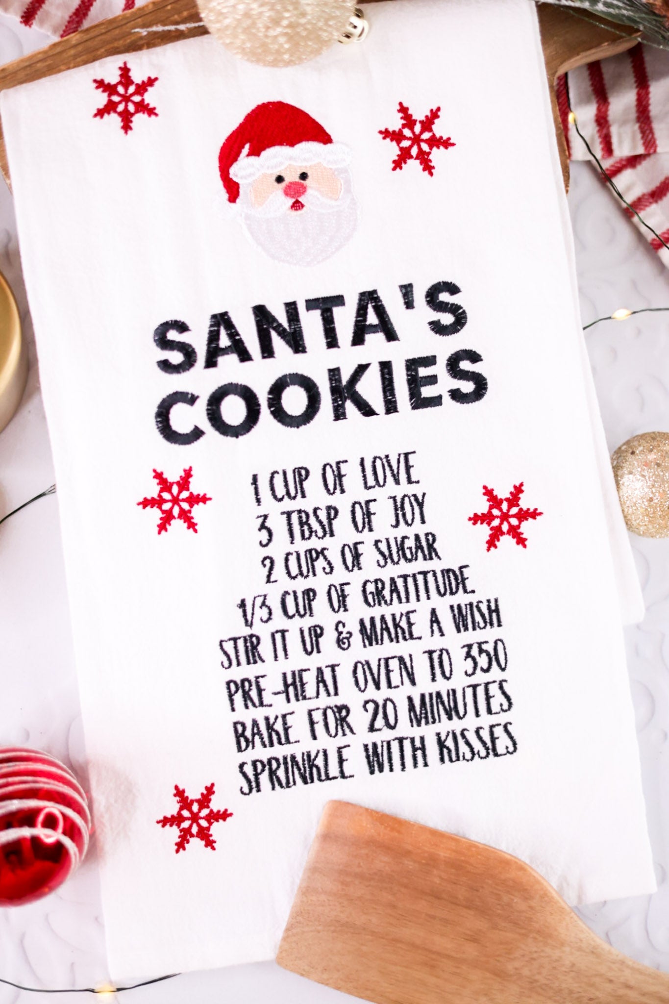 Santa's Cookies Flour Sack Towel - Whiskey Skies - C & F ENTERPRISES
