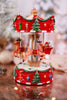 Santa's Sleigh Musical Animated Carousel - Whiskey Skies - RAZ IMPORTS