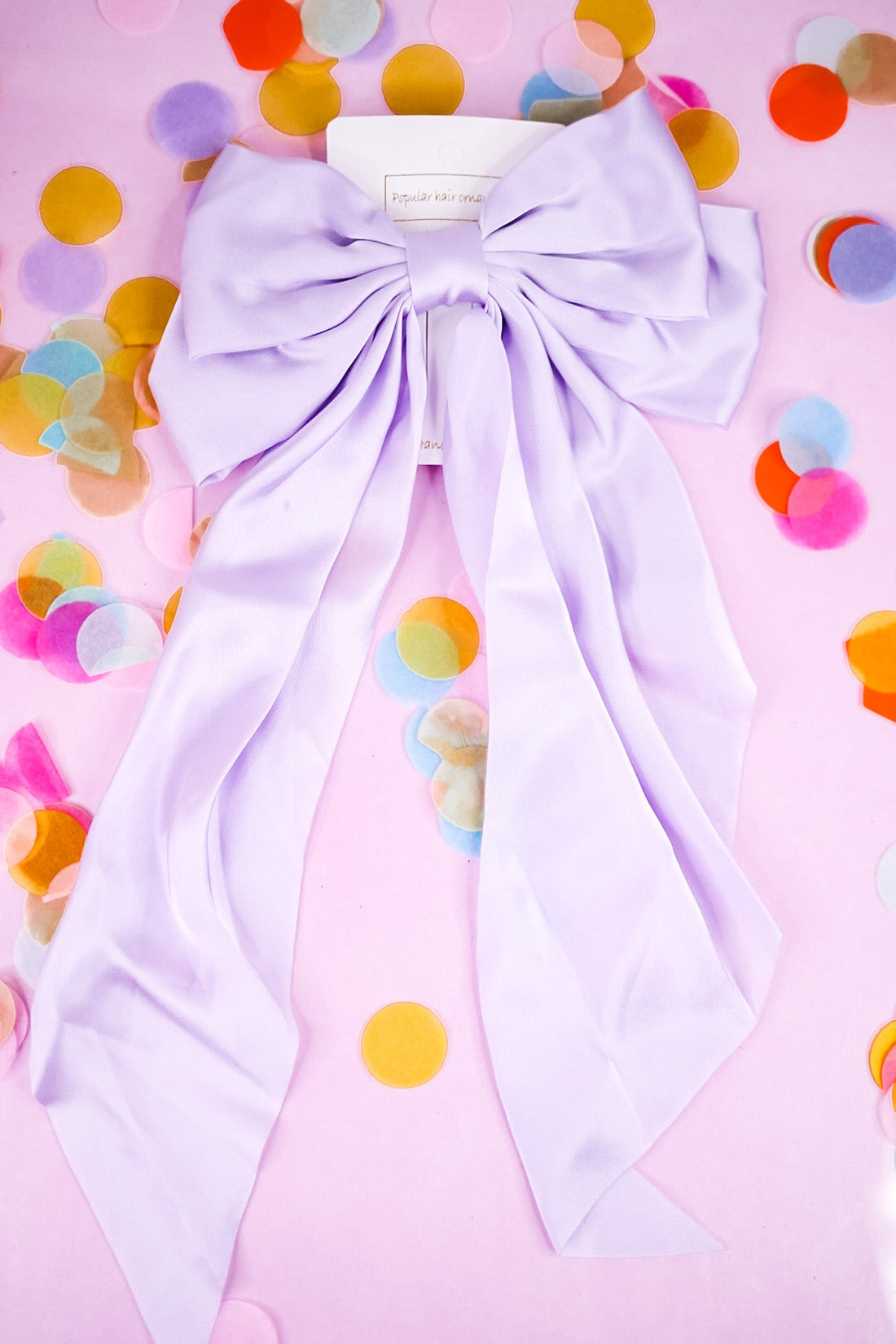 Satin Bow Hair Clips (18 Colors) - Whiskey Skies - QUEENS DESIGNS