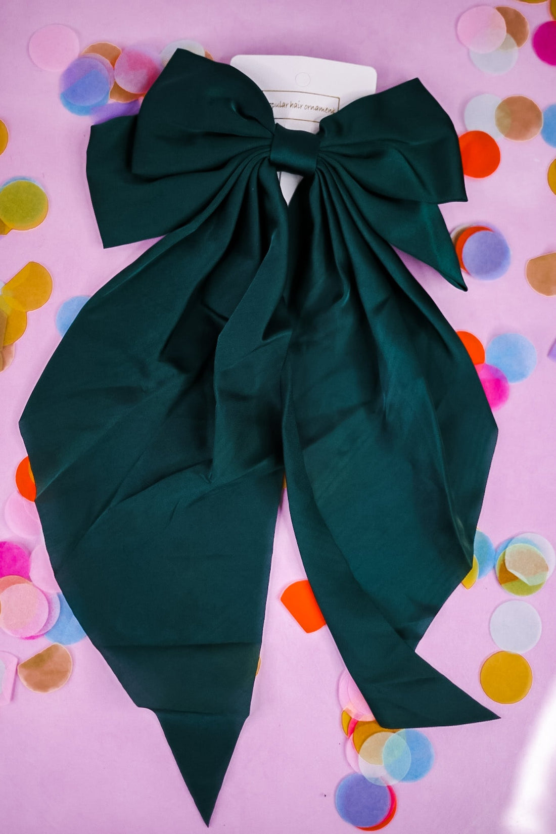 Satin Bow Hair Clips (18 Colors) - Whiskey Skies - QUEENS DESIGNS