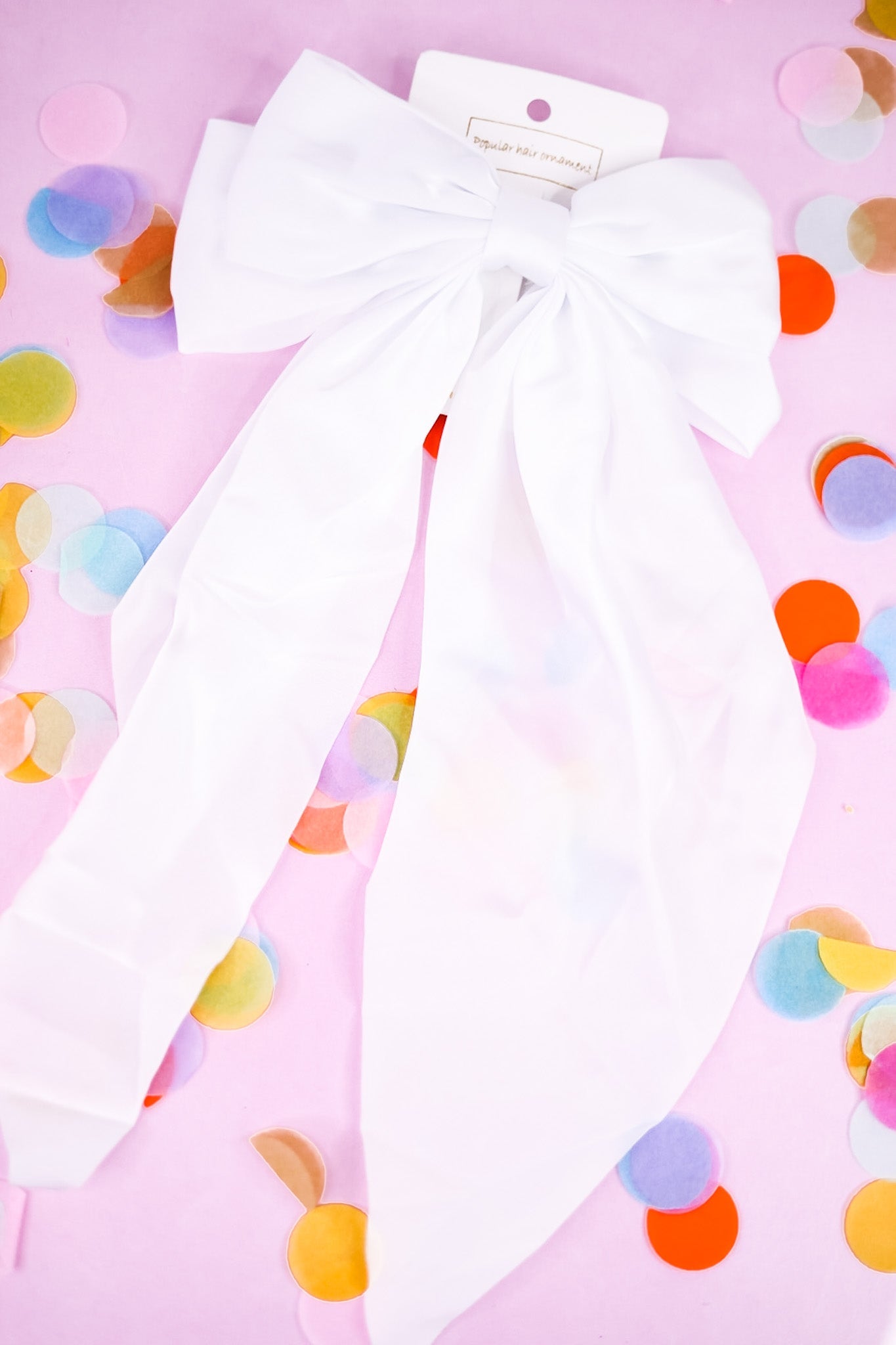 Satin Bow Hair Clips (18 Colors) - Whiskey Skies - QUEENS DESIGNS