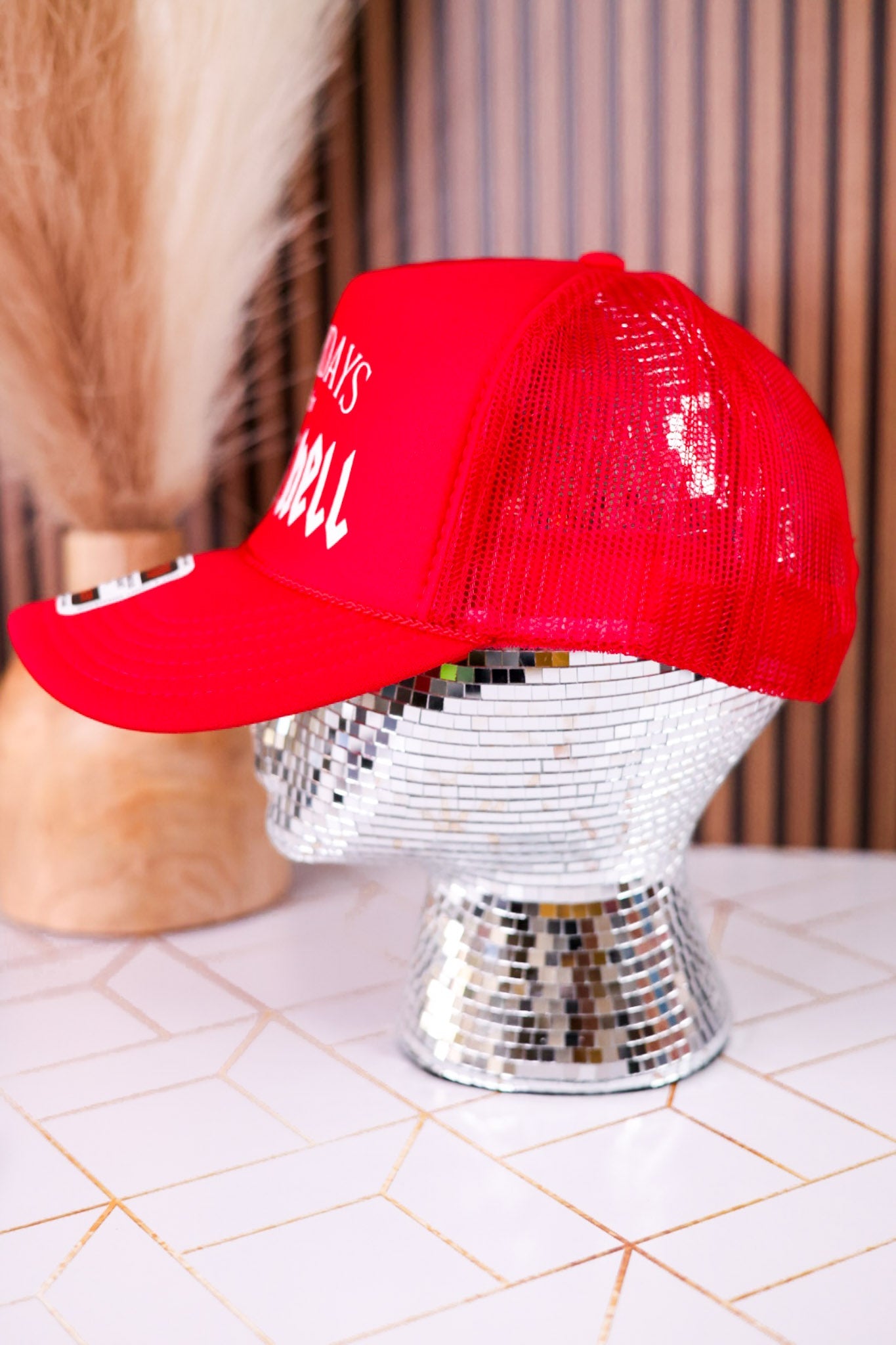 Saturdays Are For Raisin' Hell Trucker Hat - Whiskey Skies - STATED BRANDS