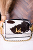 SAVI Mini Bag in Black & White Cowhide - Whiskey Skies - LOYAL WEST