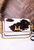 SAVI Mini Bag in Black & White Cowhide - Whiskey Skies - LOYAL WEST