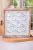 Scalloped Edge Floral Print Reversible Sign - Whiskey Skies - ADAMS & CO