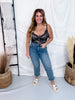 Sculpting Thong Bodysuit In Black Lace - Whiskey Skies - POPILUSH