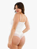 Sculpting Thong Bodysuit In White Lace - Whiskey Skies - POPILUSH
