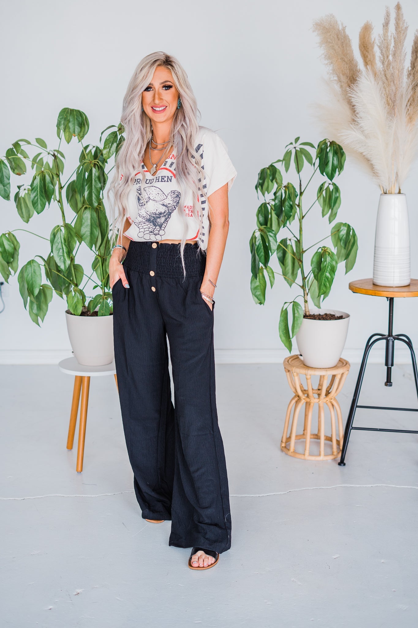 Seasons Best Happy Hen Graphic T-Shirt - Whiskey Skies - JADED GYPSY