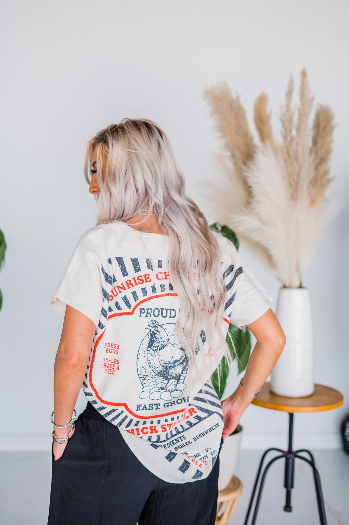 Seasons Best Happy Hen Graphic T-Shirt - Whiskey Skies - JADED GYPSY