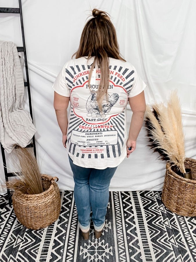 Seasons Best Happy Hen Graphic T-Shirt - Whiskey Skies - JADED GYPSY