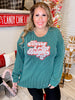 Sequin Merry & Bright Long Sleeve Top - Whiskey Skies - HEIMISH