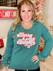 Sequin Merry & Bright Long Sleeve Top - Whiskey Skies - HEIMISH