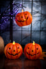 Set of 3 Floating LED Jack - O - Lanterns - Whiskey Skies - GERSON COMPANIES