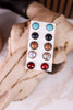 Set Of 5 Concho And Stone Stud Earring Pairs - Whiskey Skies - BOHO RANCH SHOP
