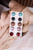 Set Of 5 Concho And Stone Stud Earring Pairs - Whiskey Skies - BOHO RANCH SHOP