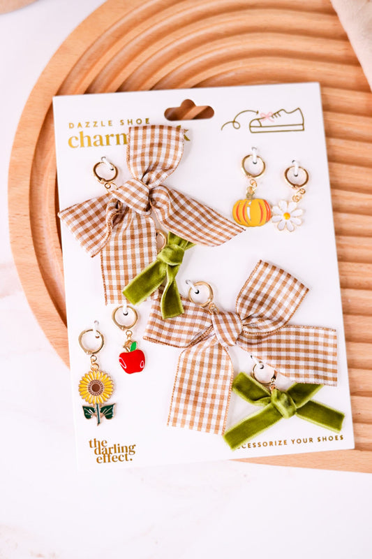 Set Of 8 Hayride Honey Themed Shoe Charms - Whiskey Skies - THE DARLING EFFECT