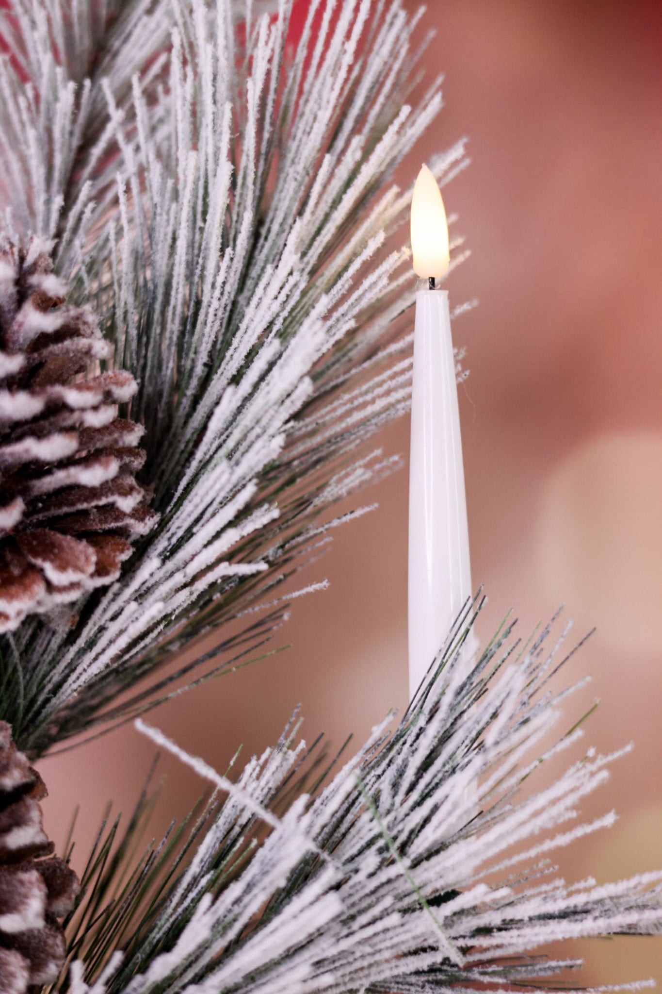 Set Of Ten Clip On Lighted Candles W/ Remote - Whiskey Skies - RAZ IMPORTS