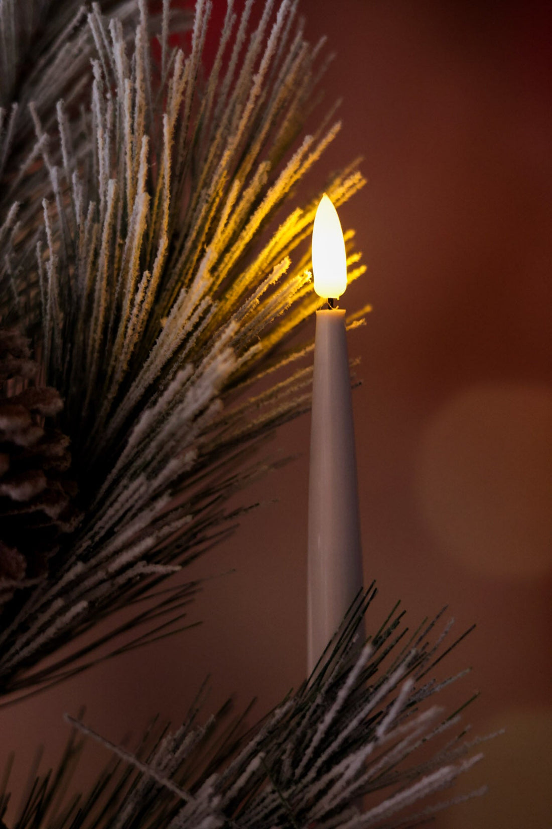 Set Of Ten Clip On Lighted Candles W/ Remote - Whiskey Skies - RAZ IMPORTS