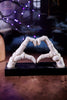 Set of Two Skeleton Heart Hand Bookends - Whiskey Skies - TRANSPAC