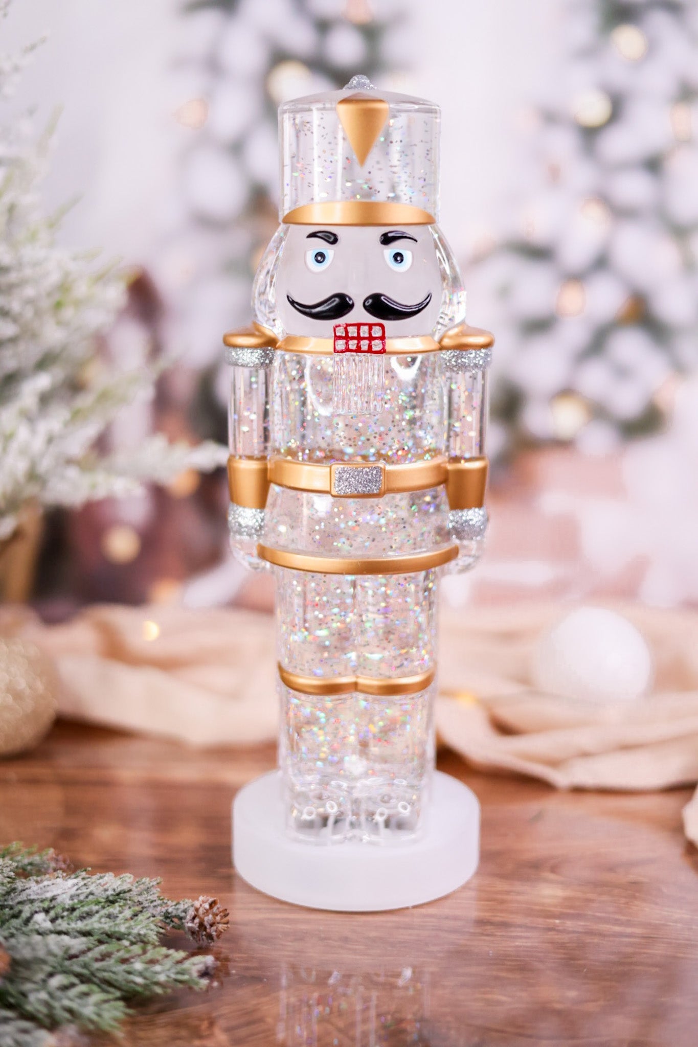 Shimmering LED Nutcracker Whiskey Skies