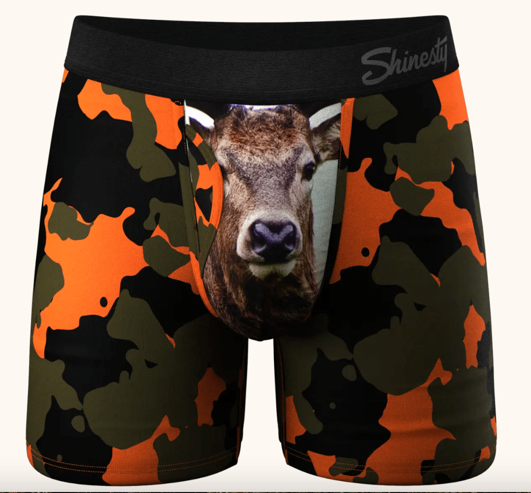 Shinesty Bambi Bunchers Men's Underwear With Fly - Whiskey Skies - SHINESTY