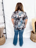 Short Rolled Sleeve Western Print Tunic Top - Whiskey Skies - 2 FLY CO.