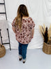 Short sleeve floral print embroidered top - Whiskey Skies - ANDREE BY UNIT