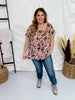 Short sleeve floral print embroidered top - Whiskey Skies - ANDREE BY UNIT
