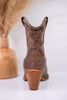 Show Off Western Taupe Ankle Boots - Whiskey Skies - VERY G