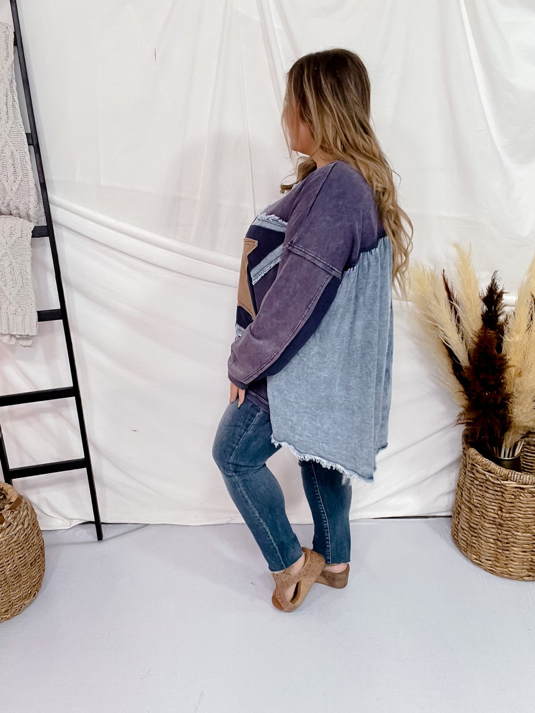 Side Slit Pullover Hi - Lo Star Shirt - Whiskey Skies - OLI & HALI