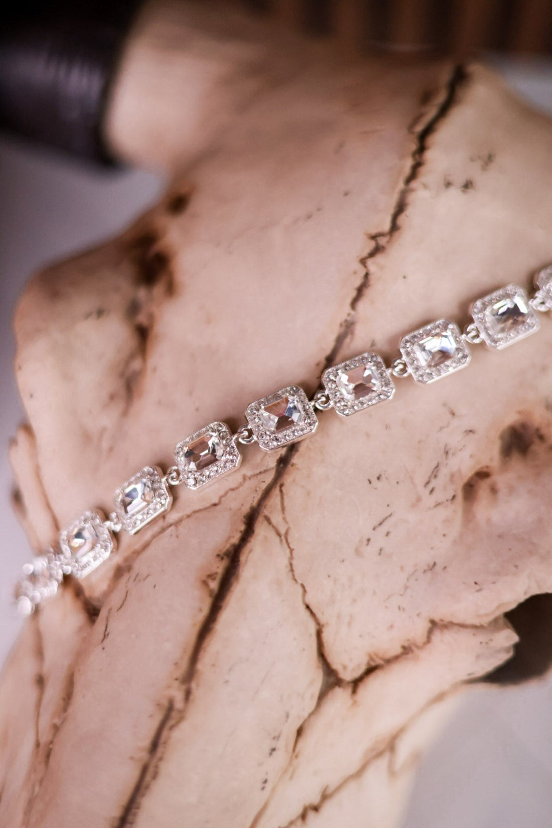 Silver Rhinestone Trucker Hat Chain - Whiskey Skies - VIBES HAT COMPANY