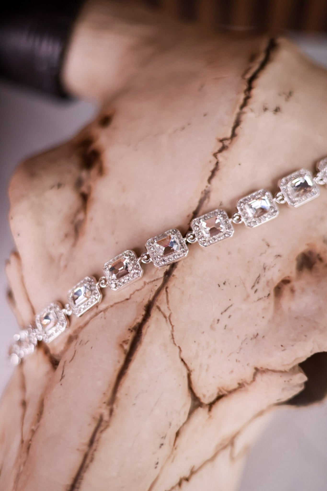 Silver Rhinestone Trucker Hat Chain - Whiskey Skies - VIBES HAT COMPANY