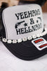 Silver Rhinestone Trucker Hat Chain - Whiskey Skies - VIBES HAT COMPANY