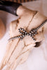 Silver Western Cowgirl Pearl Coquette Bow Hat Chain Band - Whiskey Skies - BOHO RANCH SHOP