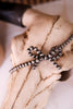 Silver Western Cowgirl Pearl Coquette Bow Hat Chain Band - Whiskey Skies - BOHO RANCH SHOP