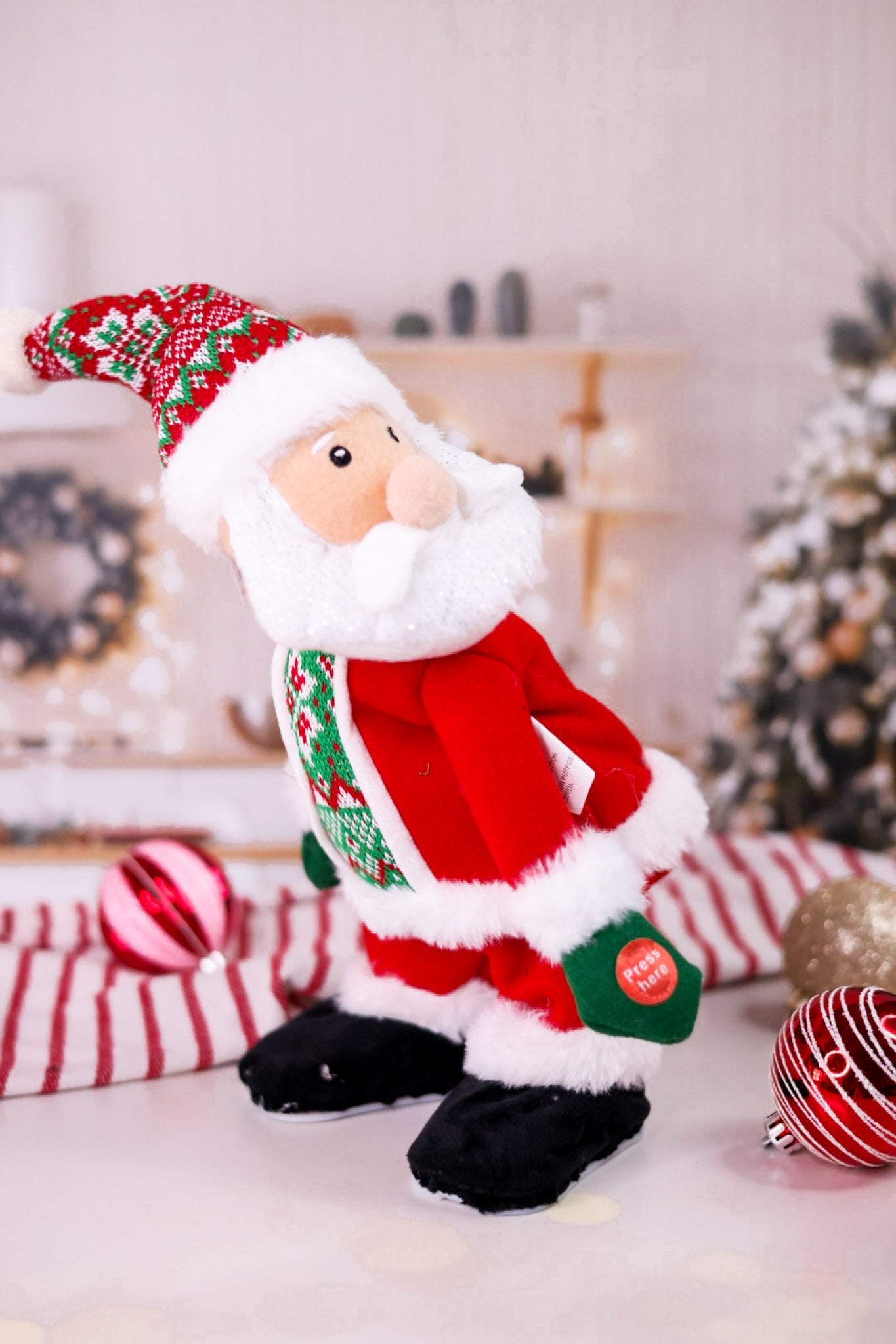 Singing Twerking Santa Tabletop Decoration - Whiskey Skies - HANNA'S HANDIWORKS
