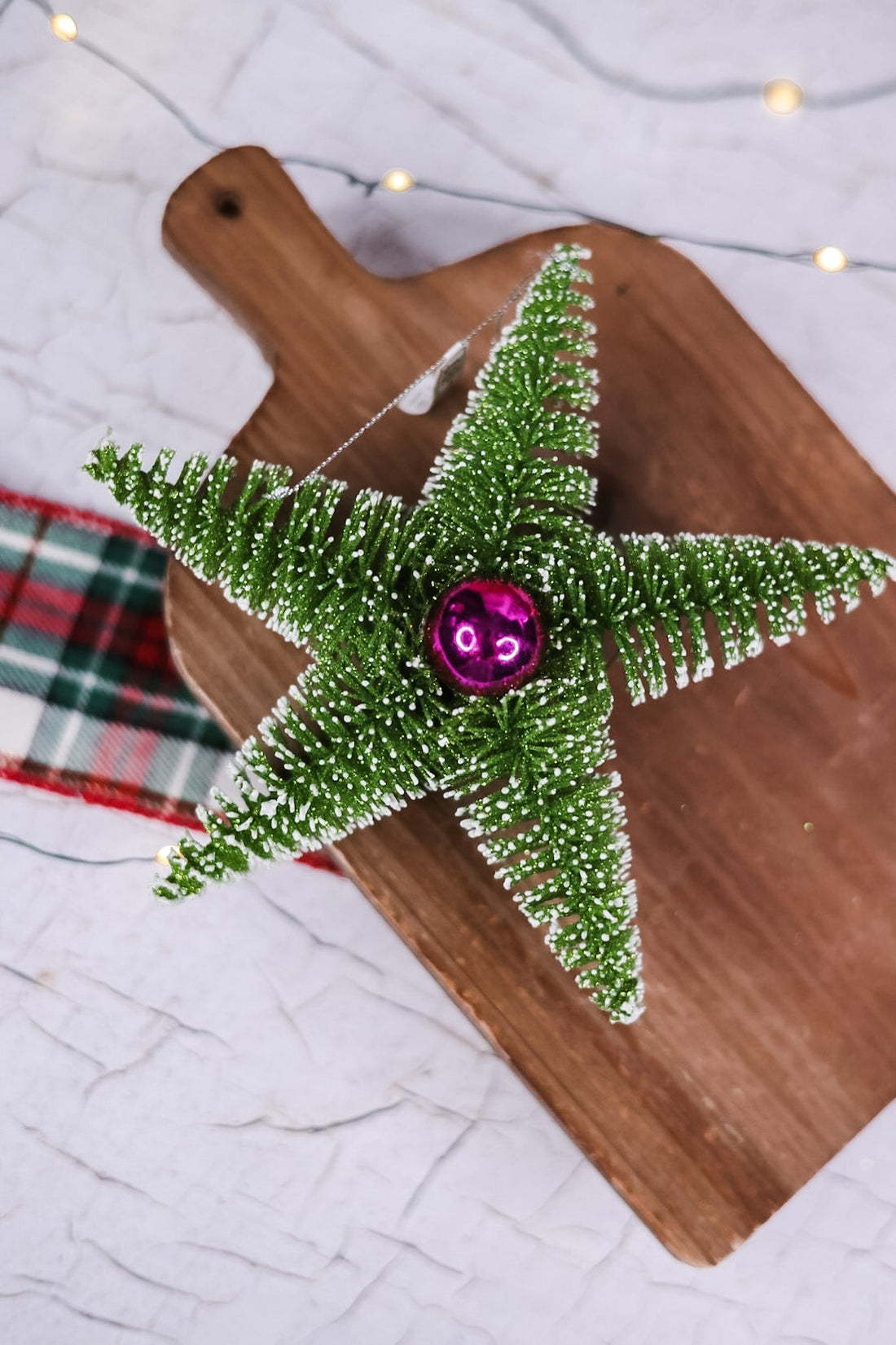 Sisal Christmas Tree Star Ornament (5 Colors) - Whiskey Skies - 180 DEGREES