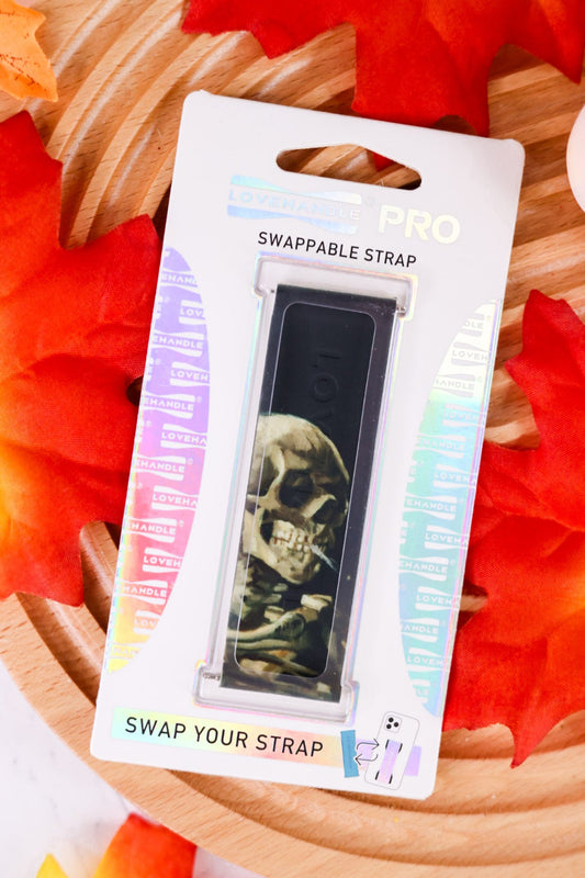 Skeleton Head Lovehandle Pro Swappable Strap - Whiskey Skies - LOVEHANDLERETAIL