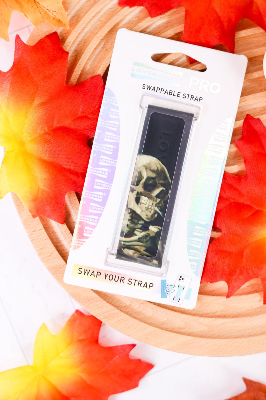 Skeleton Head Lovehandle Pro Swappable Strap - Whiskey Skies - LOVEHANDLERETAIL