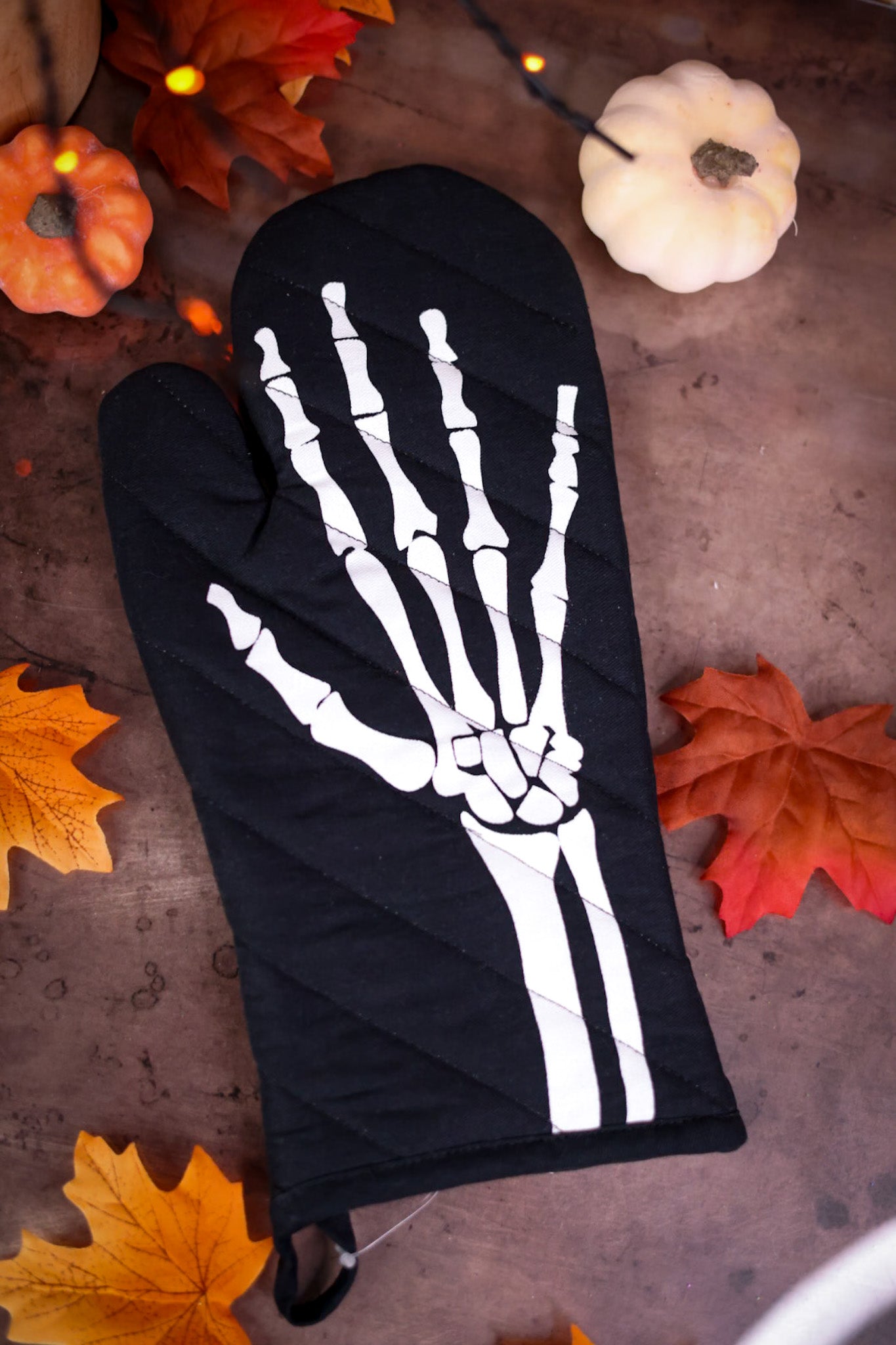 Skeleton Printed Oven Mitt - Whiskey Skies - DII - DESIGN IMPORTS