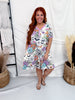Skullflowers Loungewear Night Dress - Whiskey Skies - SHIRLEY & STONE