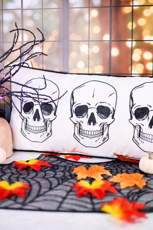 Skully Pillow - Whiskey Skies - C & F ENTERPRISES