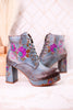Sky Blue Messapica Platform Boots - Whiskey Skies - SPRING FOOTWEAR