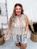 Sleeveless Bohemian Front Button Casual Top - Whiskey Skies - YOUNG TREADS