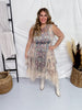Sleeveless Boho Lace Dress - Whiskey Skies - ORIGAMI APPAREL