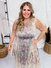 Sleeveless Boho Lace Dress - Whiskey Skies - ORIGAMI APPAREL